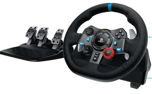 Logitech G29 Driving Force Racing Wheel for PlayStation 5 and PlayStation 4, USB, PLUG C