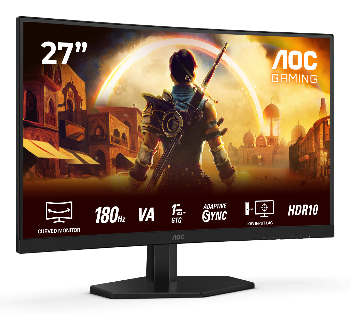 AOC G4 27G4HRE platta pc-skärmar 68,6 cm (27") 1920 x 1080 pixlar Full HD LED Svart, Röd