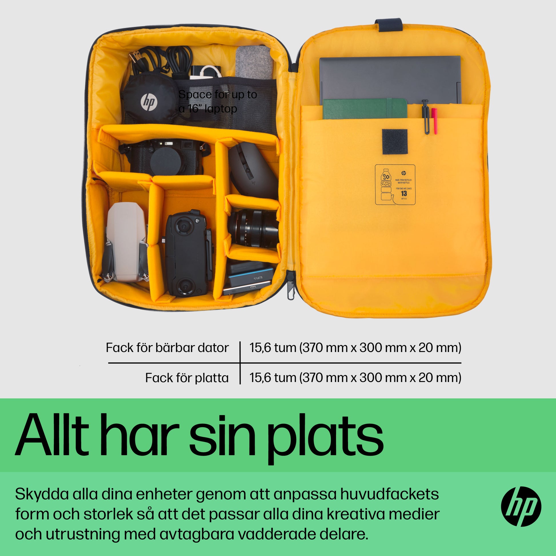HP Creator-ryggsäck för 16,1 tum bärbar dator