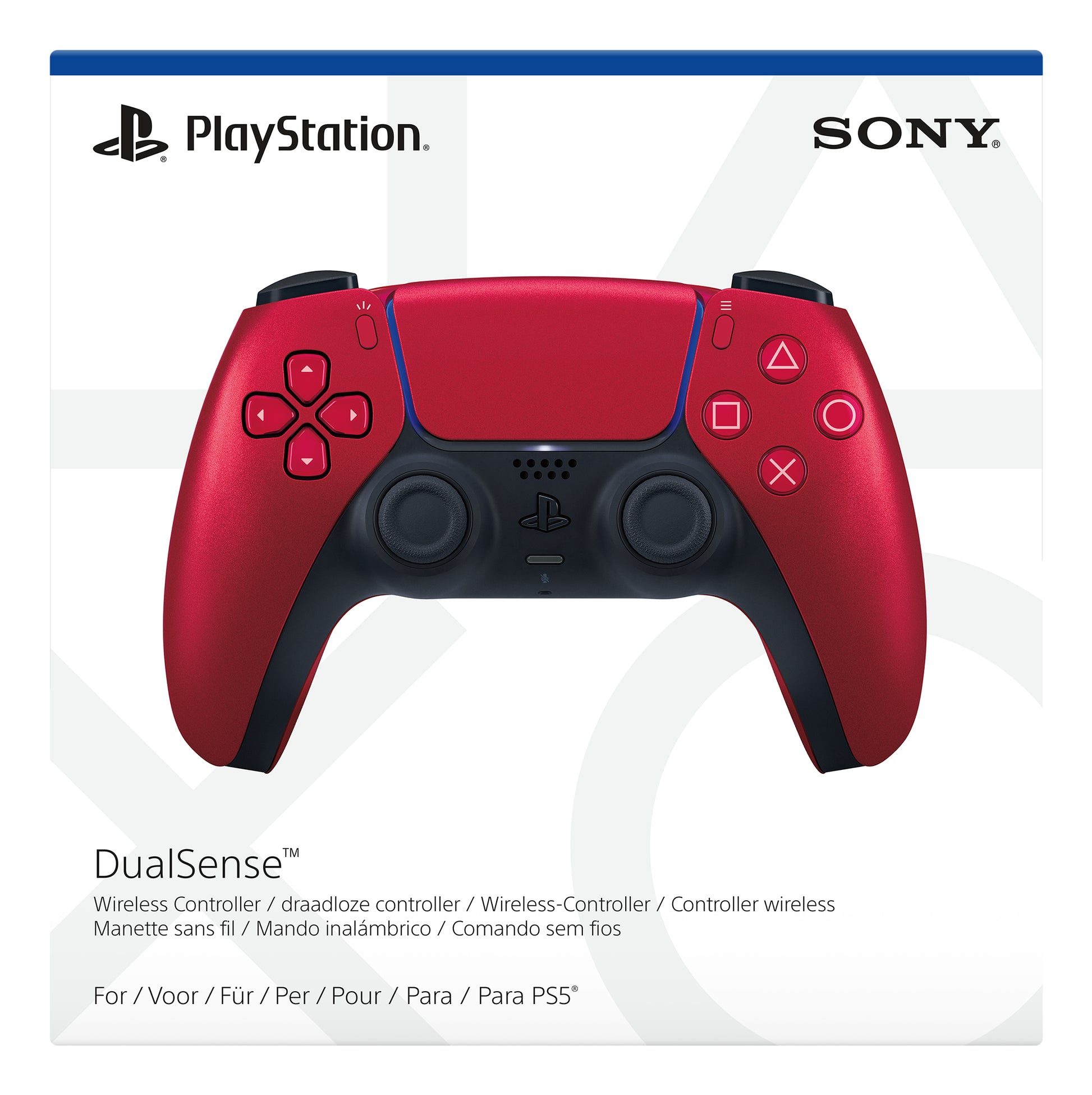 Sony Den trådlösa DualSense-handkontrollen Volcanic Red V2