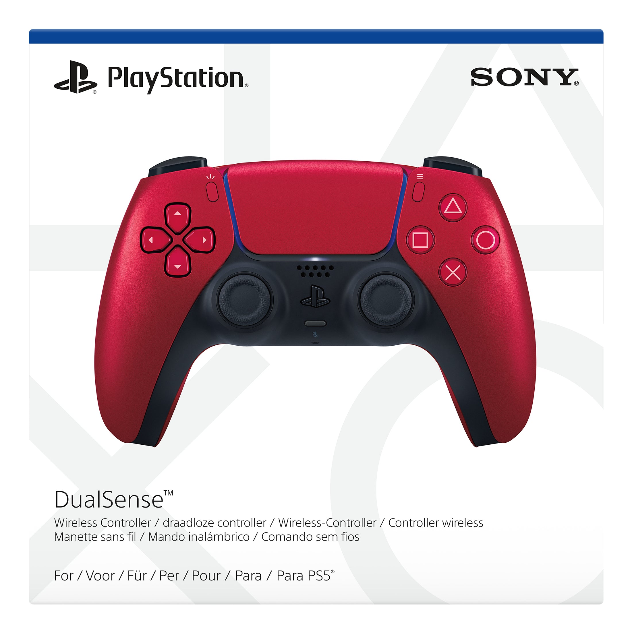 Sony Den trådlösa DualSense-handkontrollen Volcanic Red V2