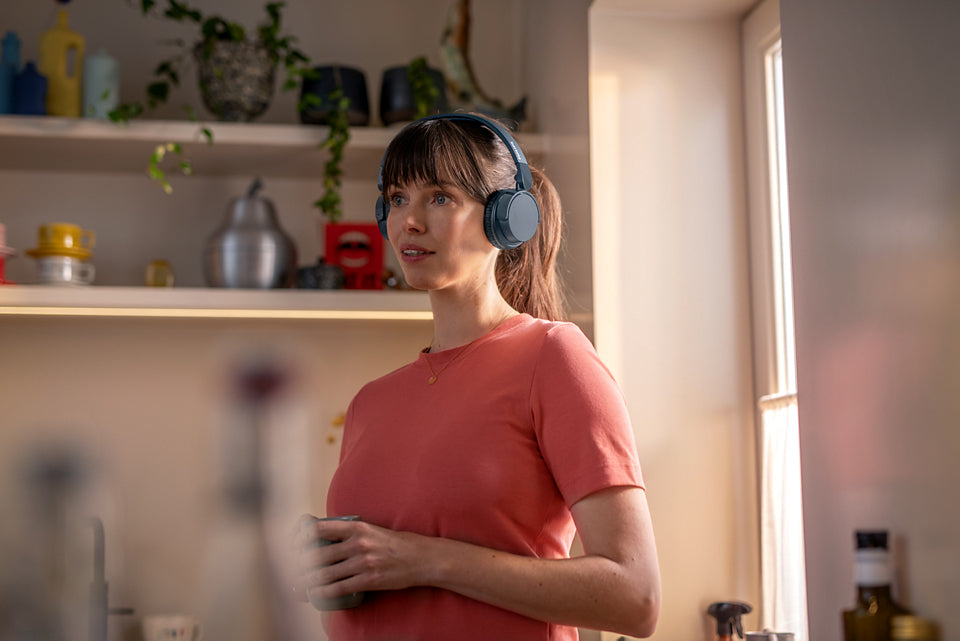 Philips 4000 series TAH4209BL/00 hörlur och headset Trådlös Huvudband Samtal/musik Bluetooth Blå