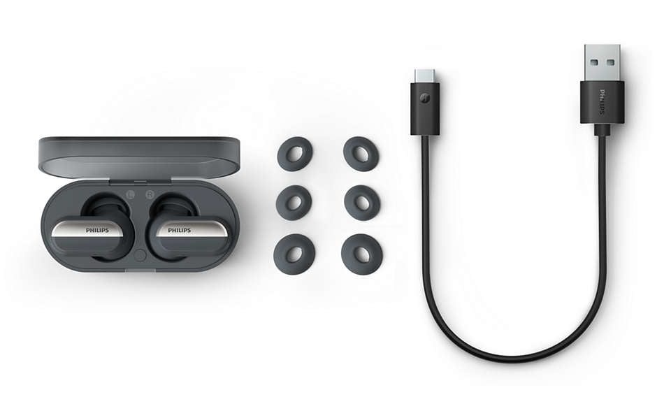 Philips TAT6908BK/00 hörlur och headset True Wireless Stereo (TWS) I öra Samtal/musik Bluetooth Svart