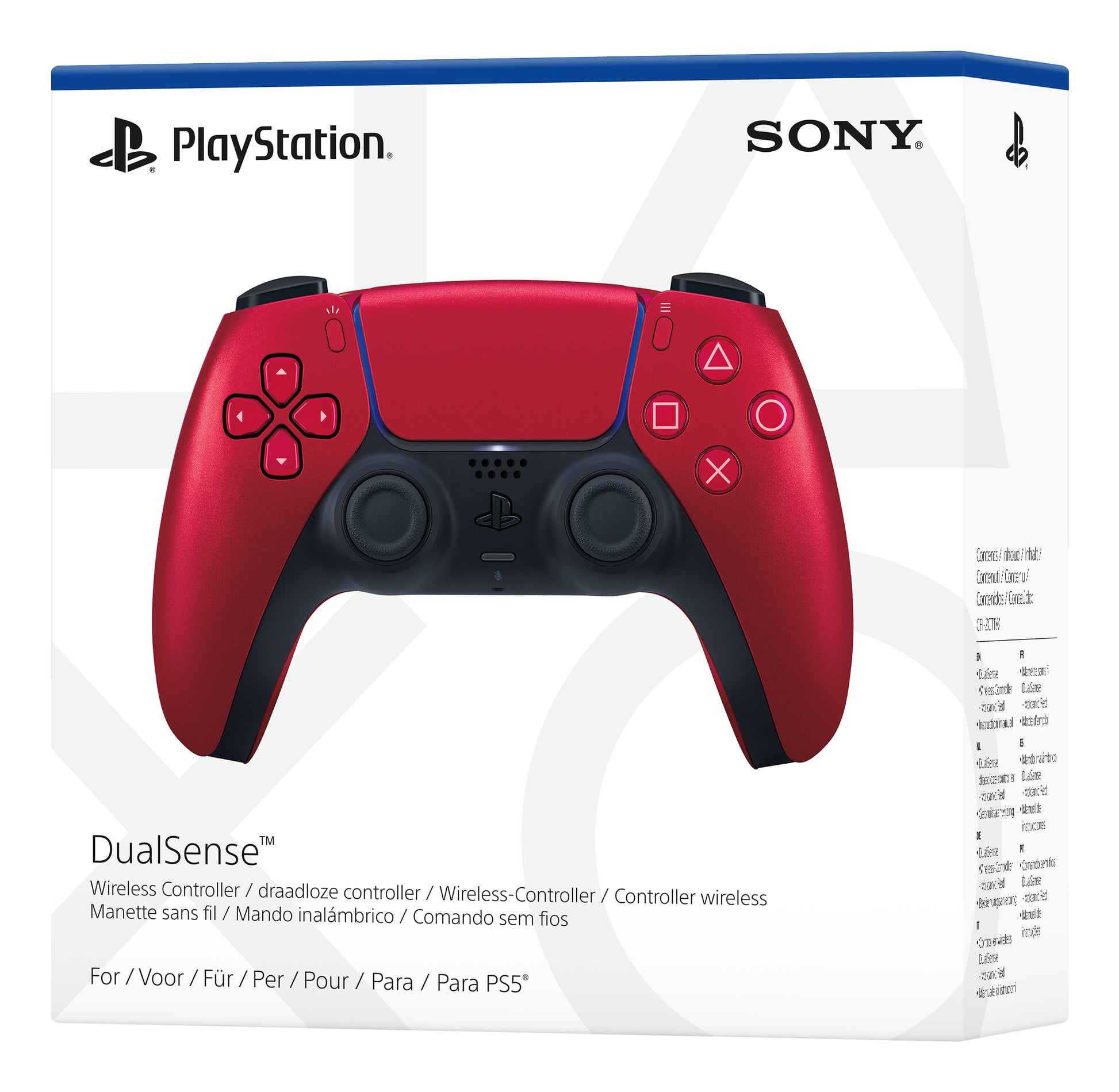 Sony Den trådlösa DualSense-handkontrollen Volcanic Red V2