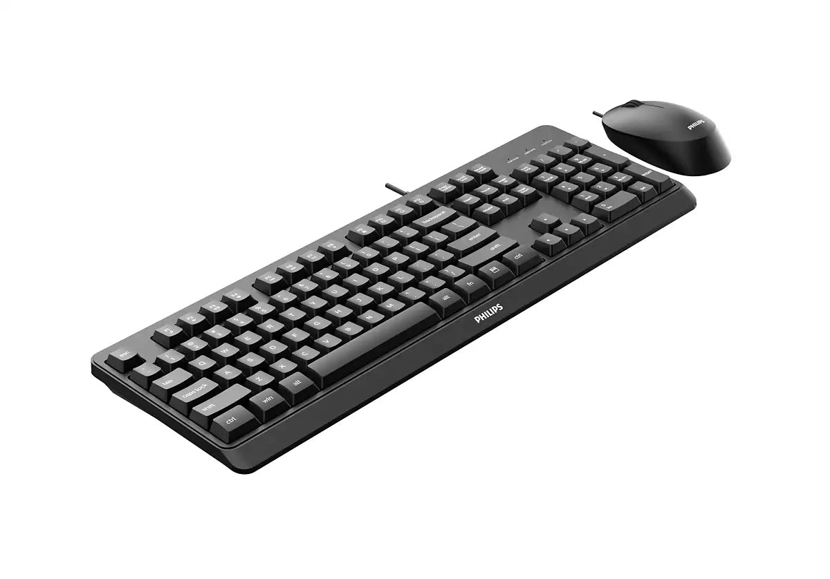 Philips 2000 series SPT6207BL/00 tangentbord Mus inkluderad Universal USB QWERTY Engelsk Svart