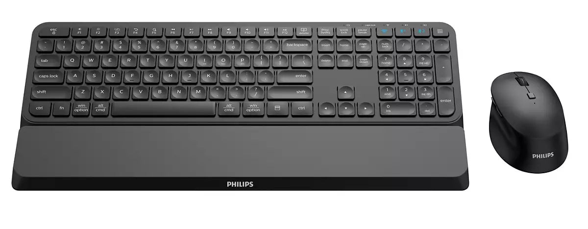 Philips 6000 series SPT6607B/21 tangentbord Mus inkluderad Universal Trådlös RF + Bluetooth Svart