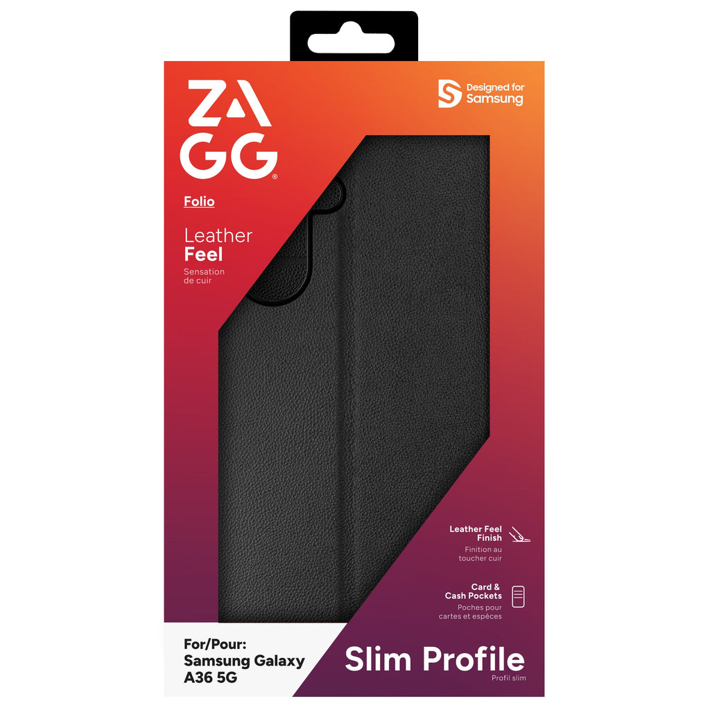 ZAGG Folio mobiltelefonfodral 17 cm (6.7") Svart