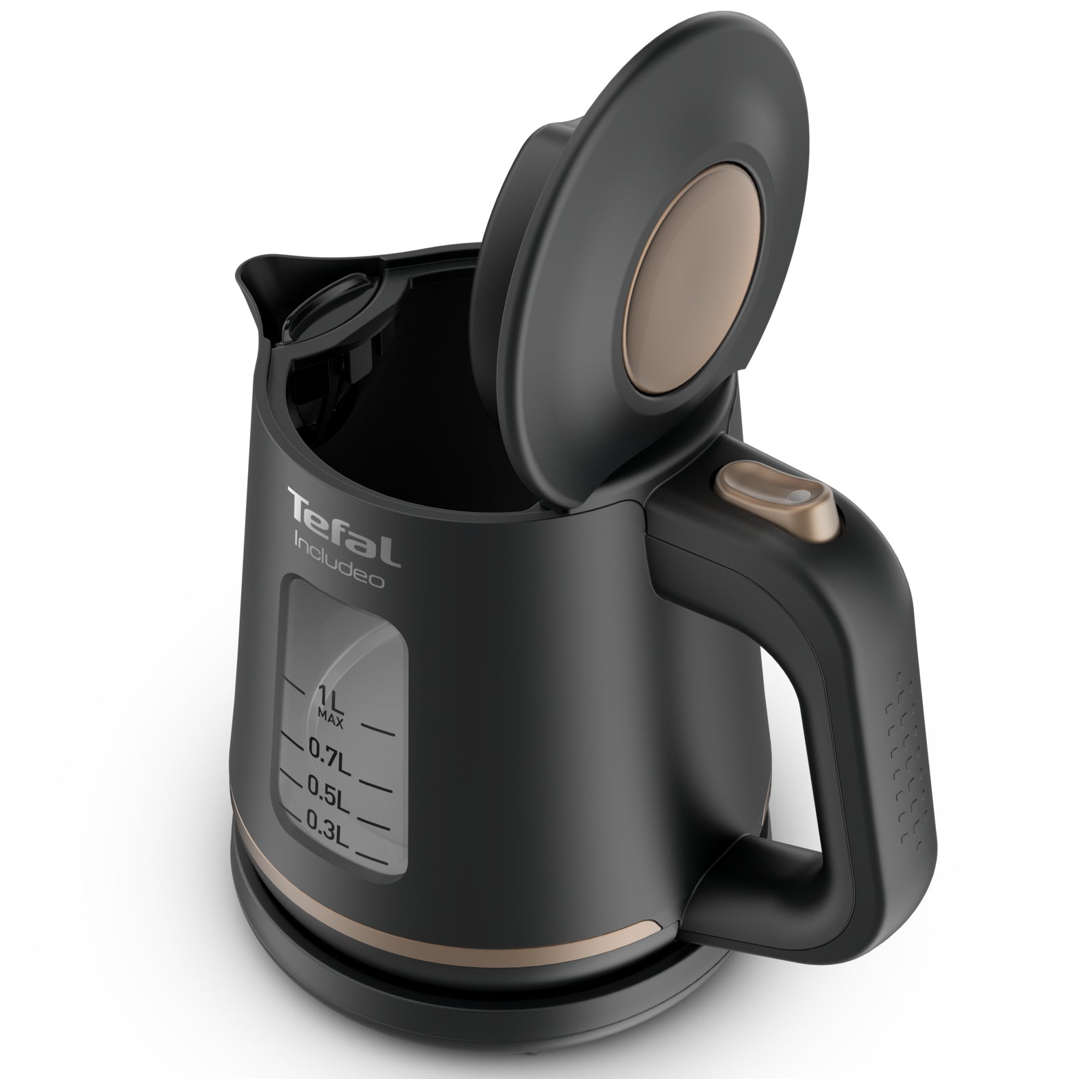 Tefal Includeo KI5338 vattenkokare 1 l 2400 W Svart