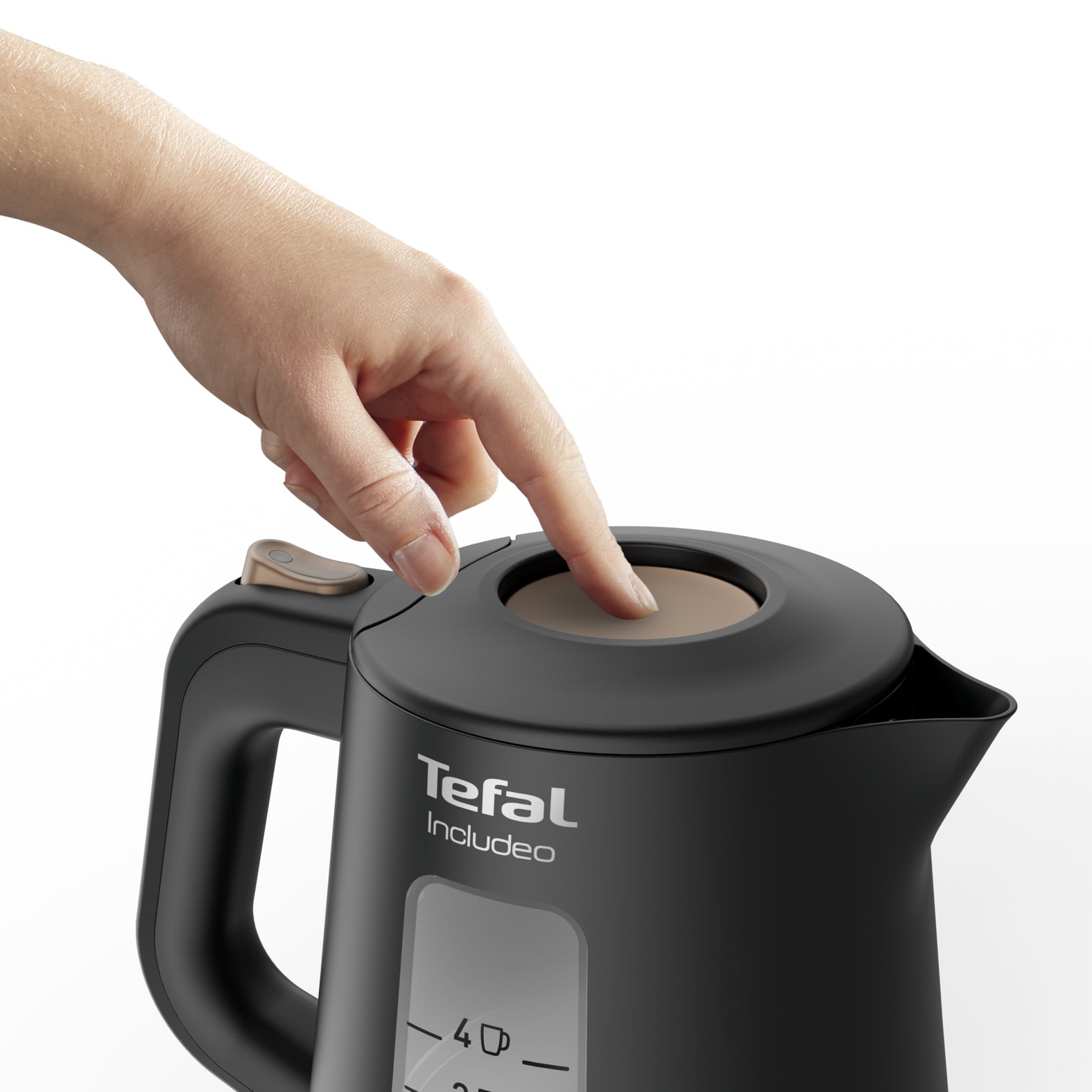 Tefal Includeo KI5338 vattenkokare 1 l 2400 W Svart
