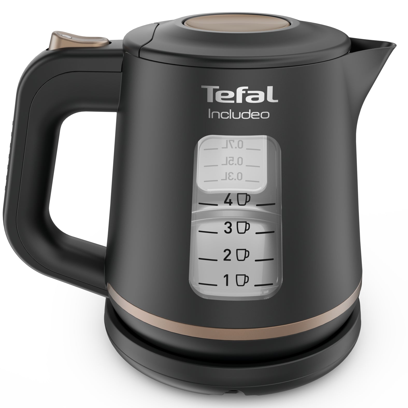 Tefal Includeo KI5338 vattenkokare 1 l 2400 W Svart