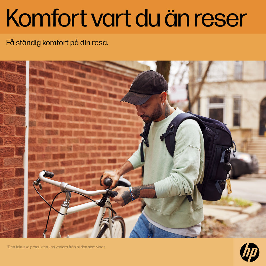 HP Travel 25 liter blå ryggsäck för 15,6 tum bärbar dator