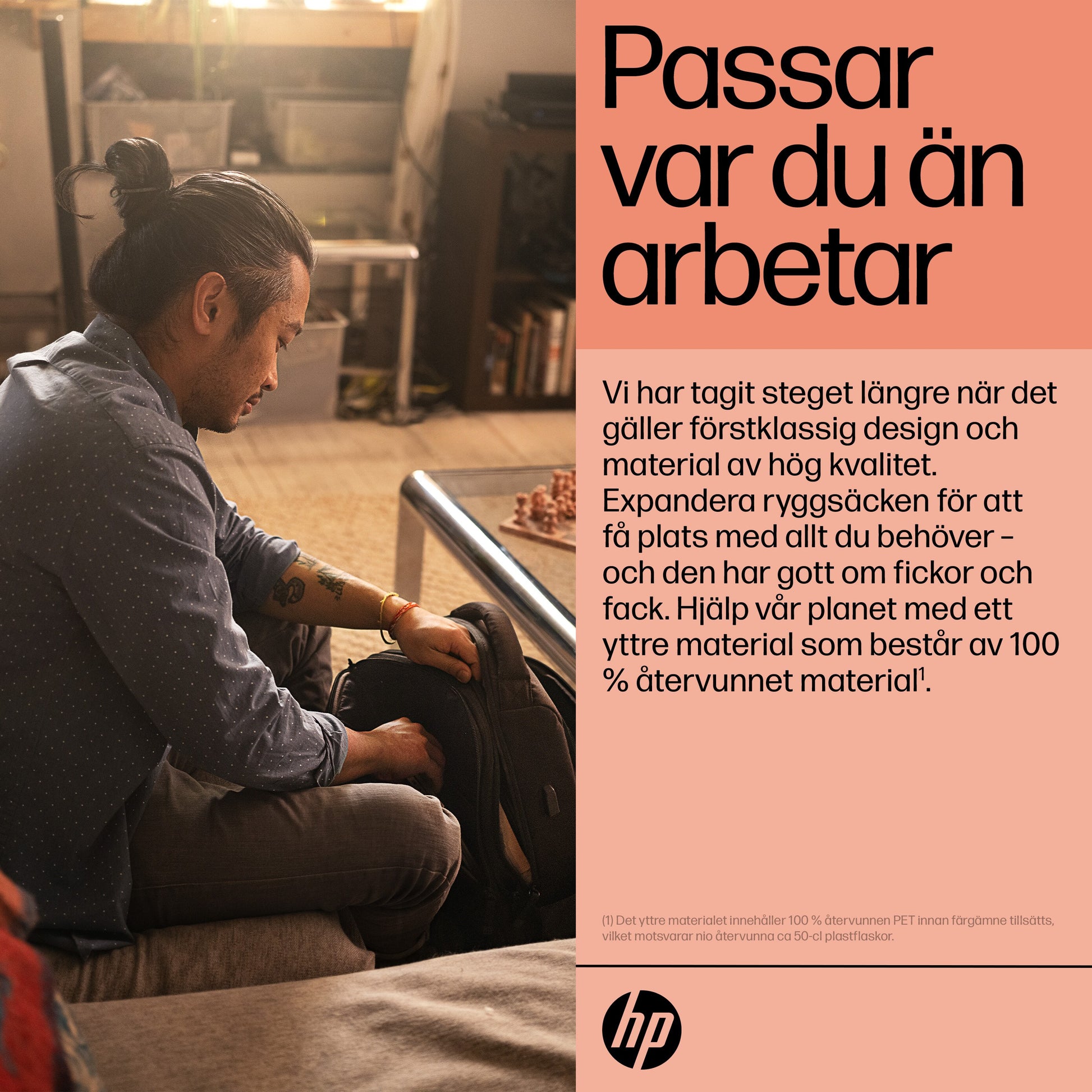 HP Renew Executive-ryggsäck för 16 tum bärbar dator