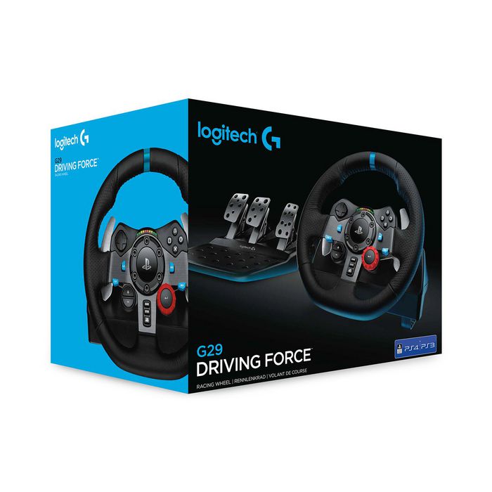 Logitech G29 Driving Force Racing Wheel for PlayStation 5 and PlayStation 4, USB, PLUG C