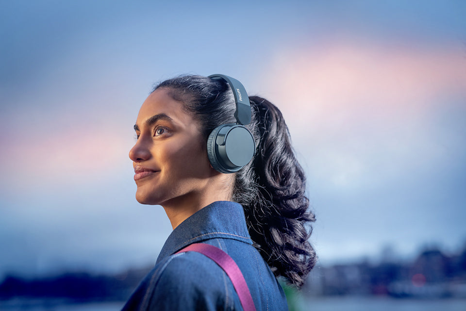 Philips 4000 series TAH4209BL/00 hörlur och headset Trådlös Huvudband Samtal/musik Bluetooth Blå