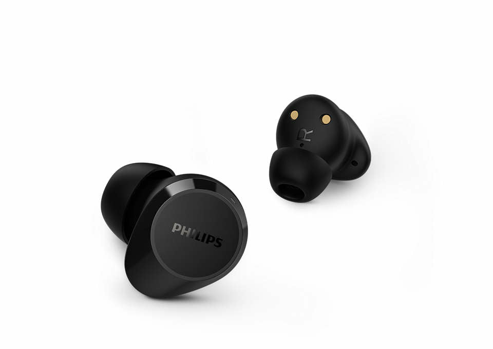 Philips TAT1209BK/00 hörlur och headset True Wireless Stereo (TWS) I öra Samtal/musik Bluetooth Svart