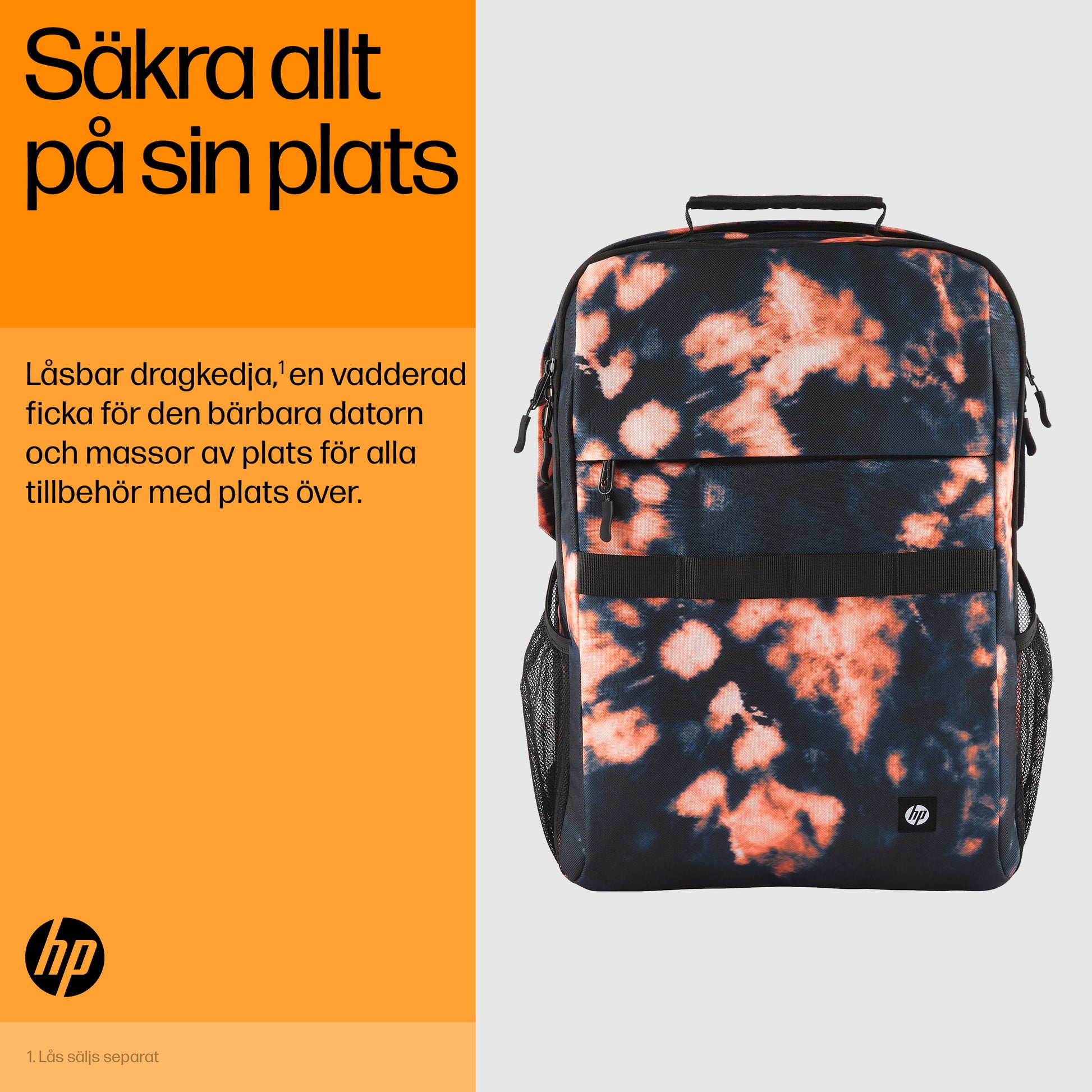HP Campus XL ryggsäck i Tie Dye