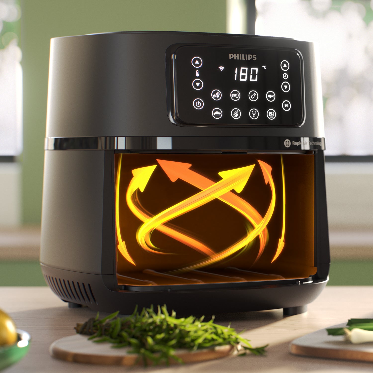 Philips 5000 series Airfryer HD9285 5000 XXL ansluten