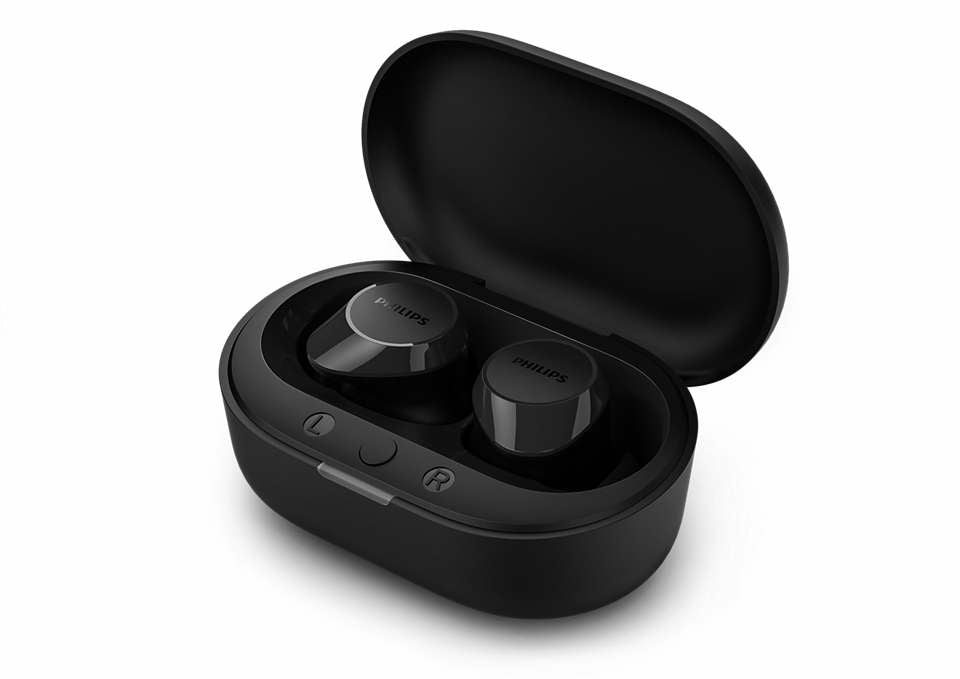 Philips TAT1209BK/00 hörlur och headset True Wireless Stereo (TWS) I öra Samtal/musik Bluetooth Svart