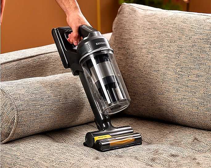 Samsung VS20C8524TB Skaftdammsugare, 2-i-1 Batteri Torr Allergifilter, UltraFine Utan påse 510 W Svart, Blå