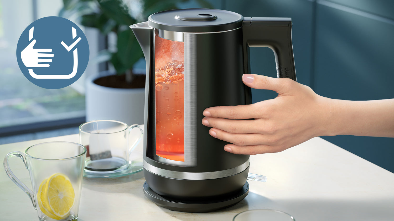 Philips 5000 series Double Walled Kettle 5000 HD9395/90 Dubbelisolerad vattenkokare i 5000-serien