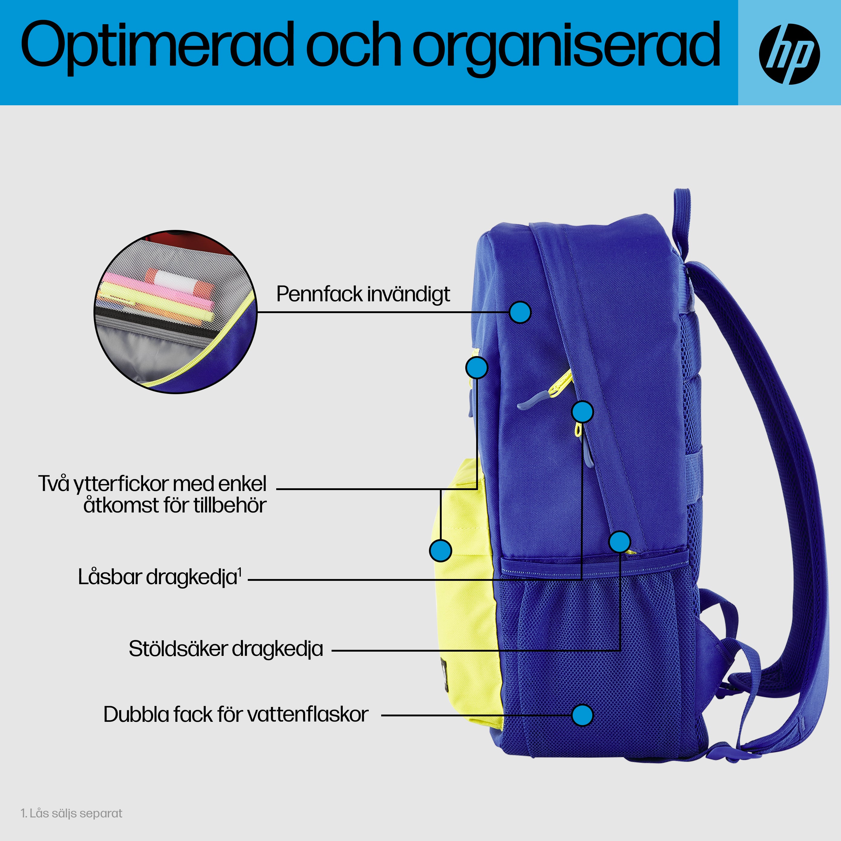 HP Campus Blå ryggsäck