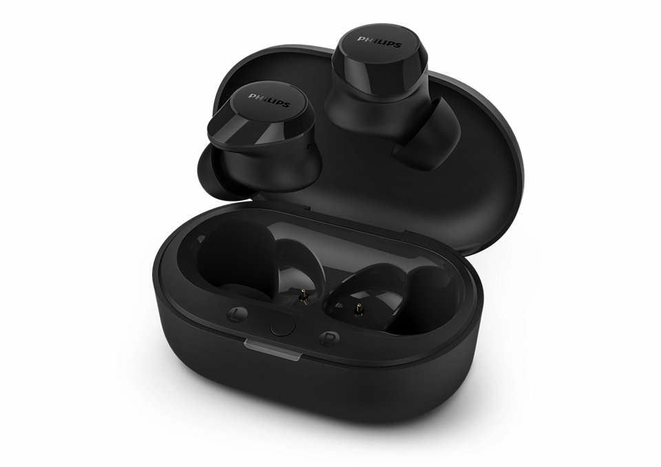 Philips TAT1209BK/00 hörlur och headset True Wireless Stereo (TWS) I öra Samtal/musik Bluetooth Svart