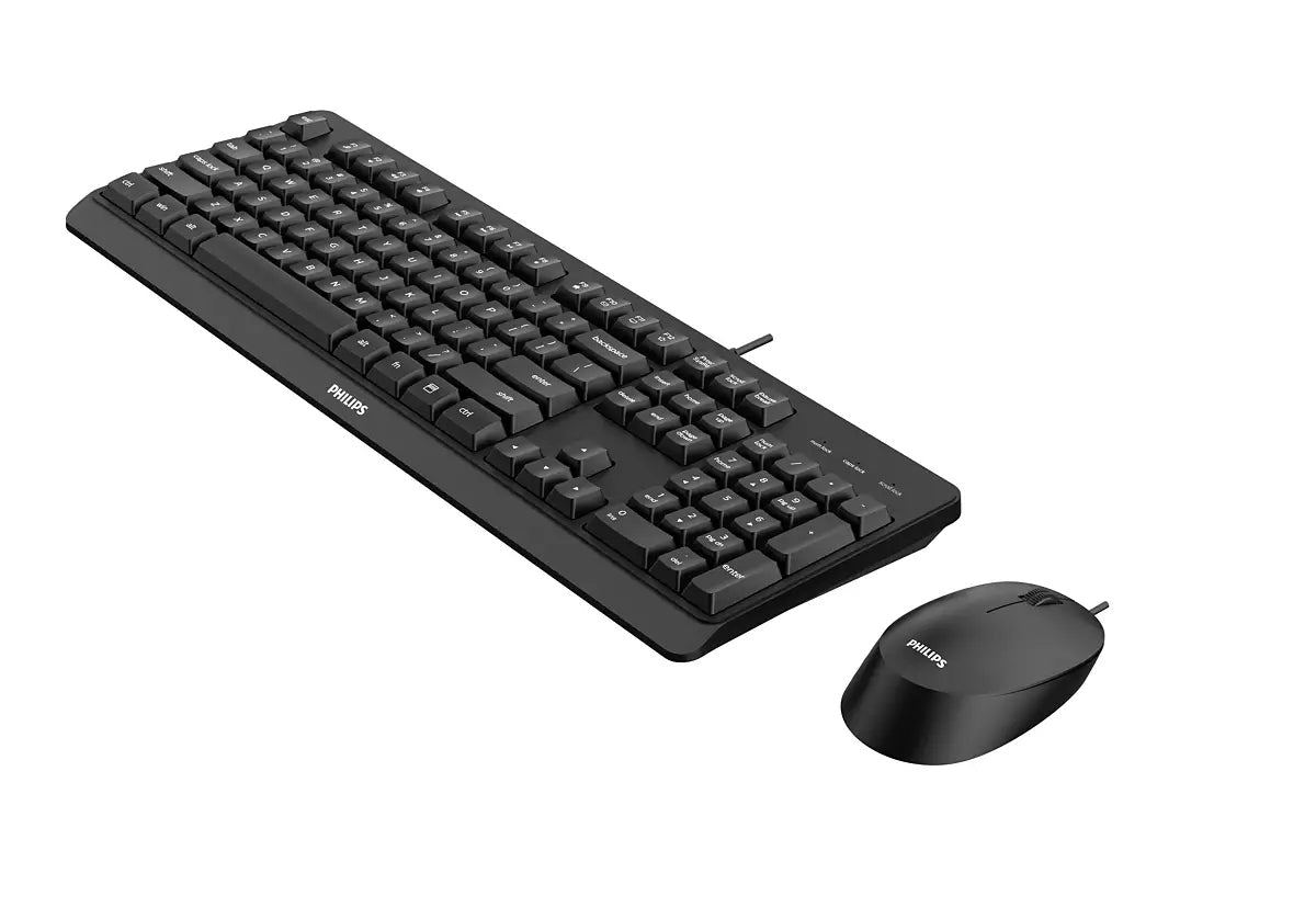 Philips 2000 series SPT6207BL/00 tangentbord Mus inkluderad Universal USB QWERTY Engelsk Svart