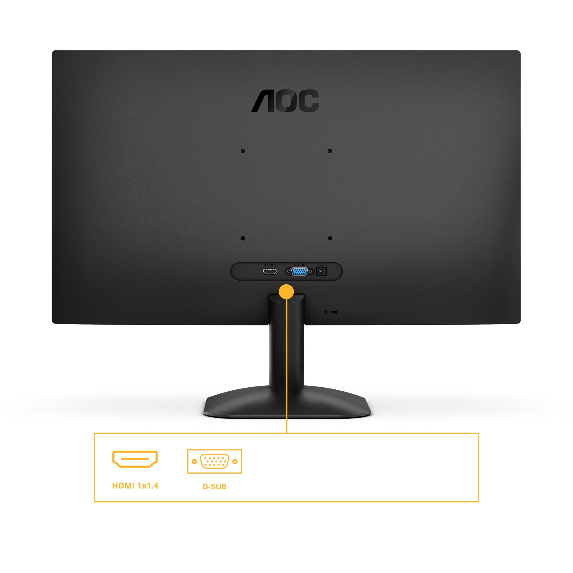 AOC 24B31H LED display 60,5 cm (23.8") 1920 x 1080 pixlar Full HD Svart