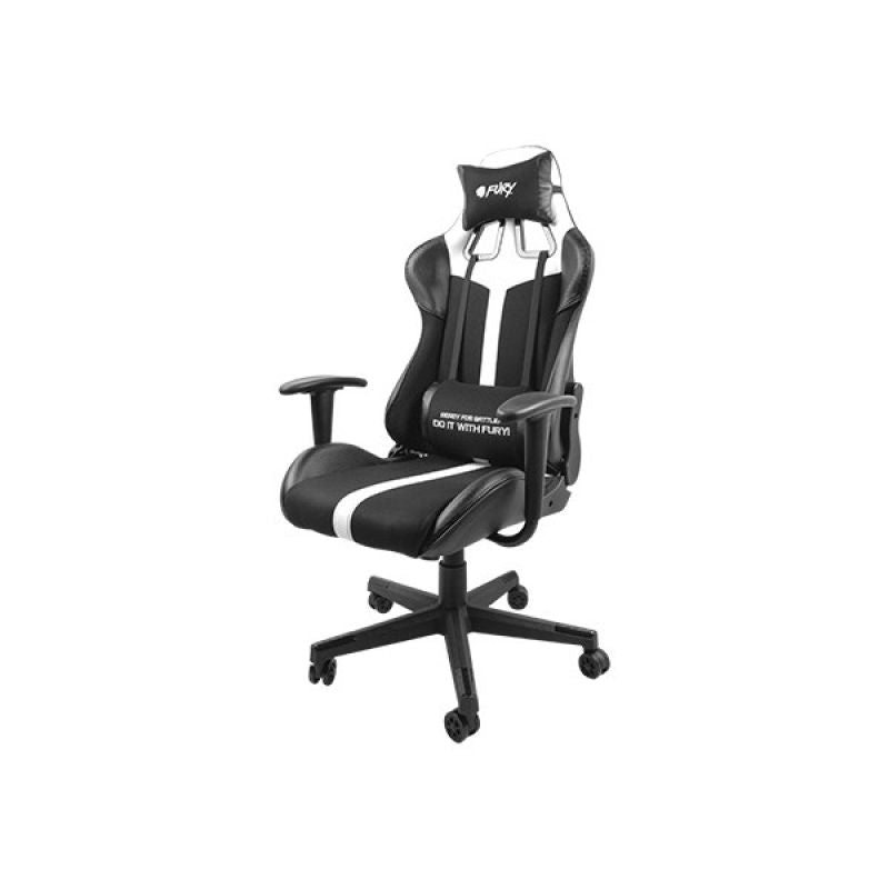 Fury Avenger XL Gamer Stol - Svart / Vit