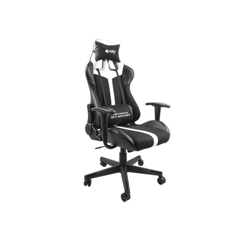 Fury Avenger XL Gamer Stol - Svart / Vit
