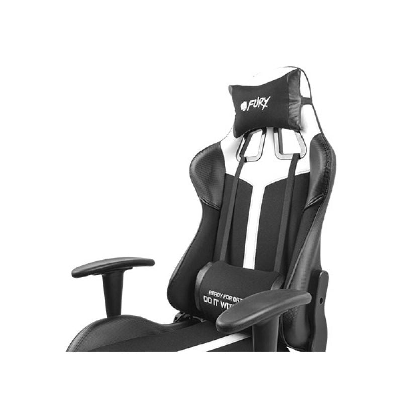 Fury Avenger XL Gamer Stol - Svart / Vit